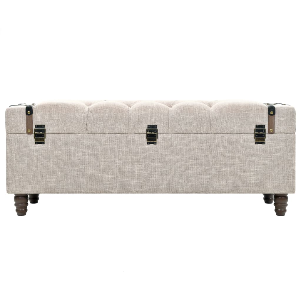 Set Cassapanche 3 Pz In Legno Massello E Acciaio 112X37X45 Cm