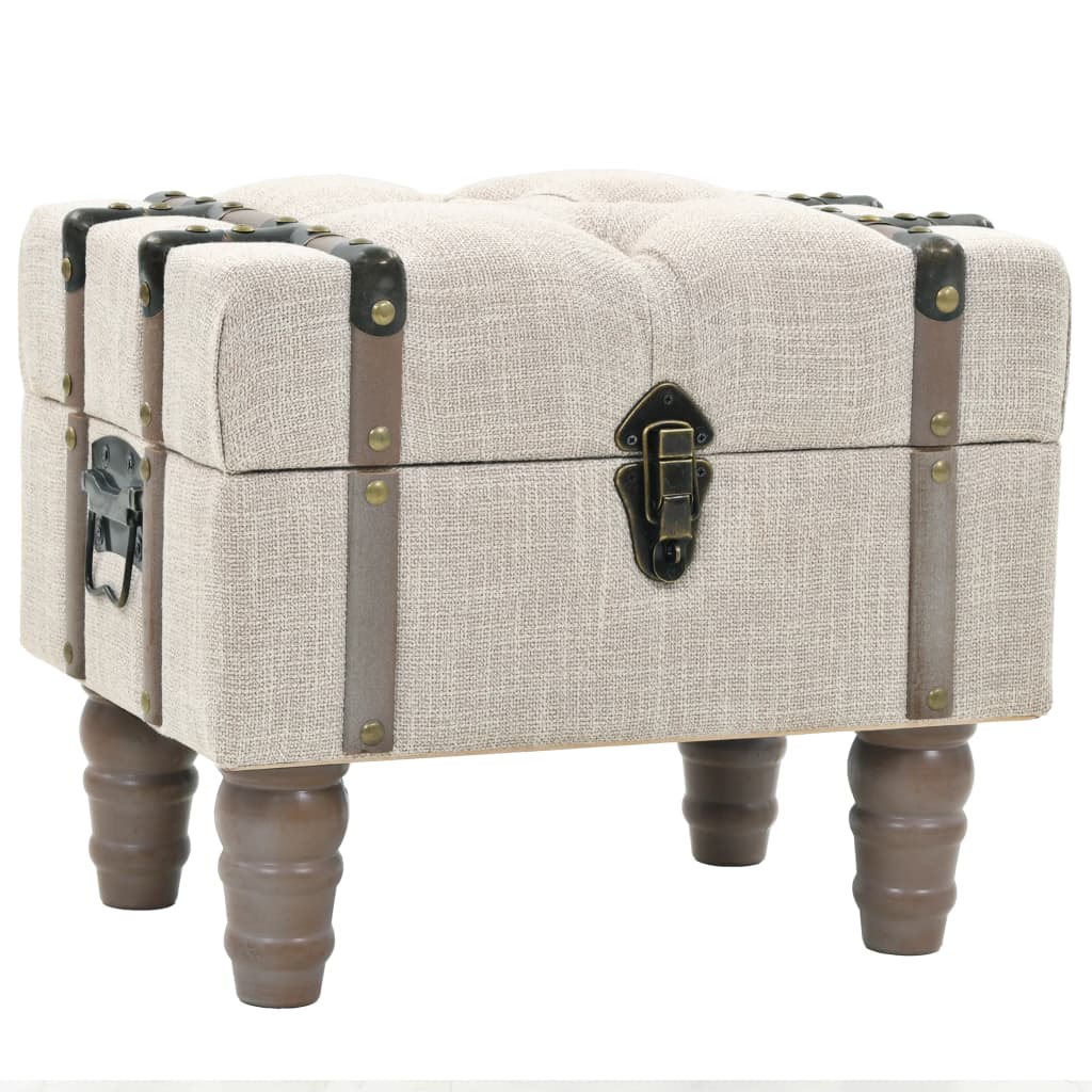 Set Cassapanche 3 Pz In Legno Massello E Acciaio 112X37X45 Cm