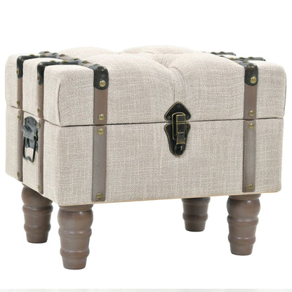 Set Cassapanche 3 Pz In Legno Massello E Acciaio 112X37X45 Cm