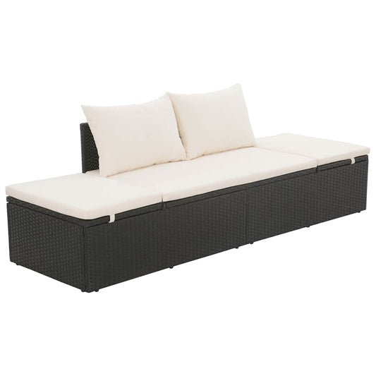 Lettino Da Giardino 195X60 Cm In Polyrattan