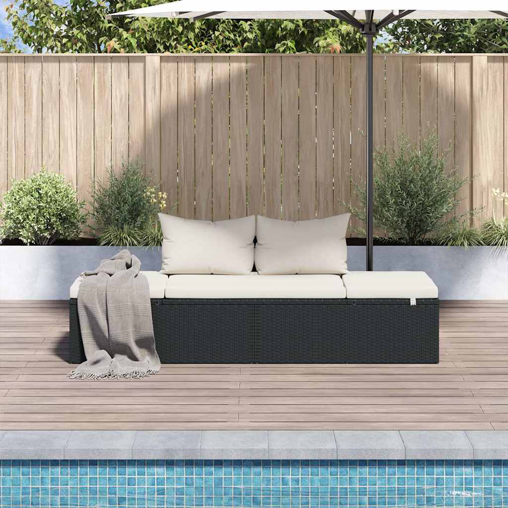 Lettino Da Giardino 195X60 Cm In Polyrattan