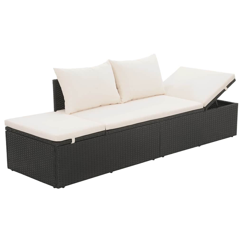 Lettino Da Giardino 195X60 Cm In Polyrattan