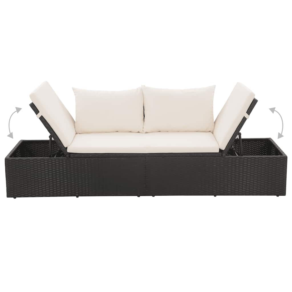 Lettino Da Giardino 195X60 Cm In Polyrattan