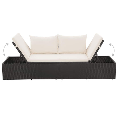 Lettino Da Giardino 195X60 Cm In Polyrattan