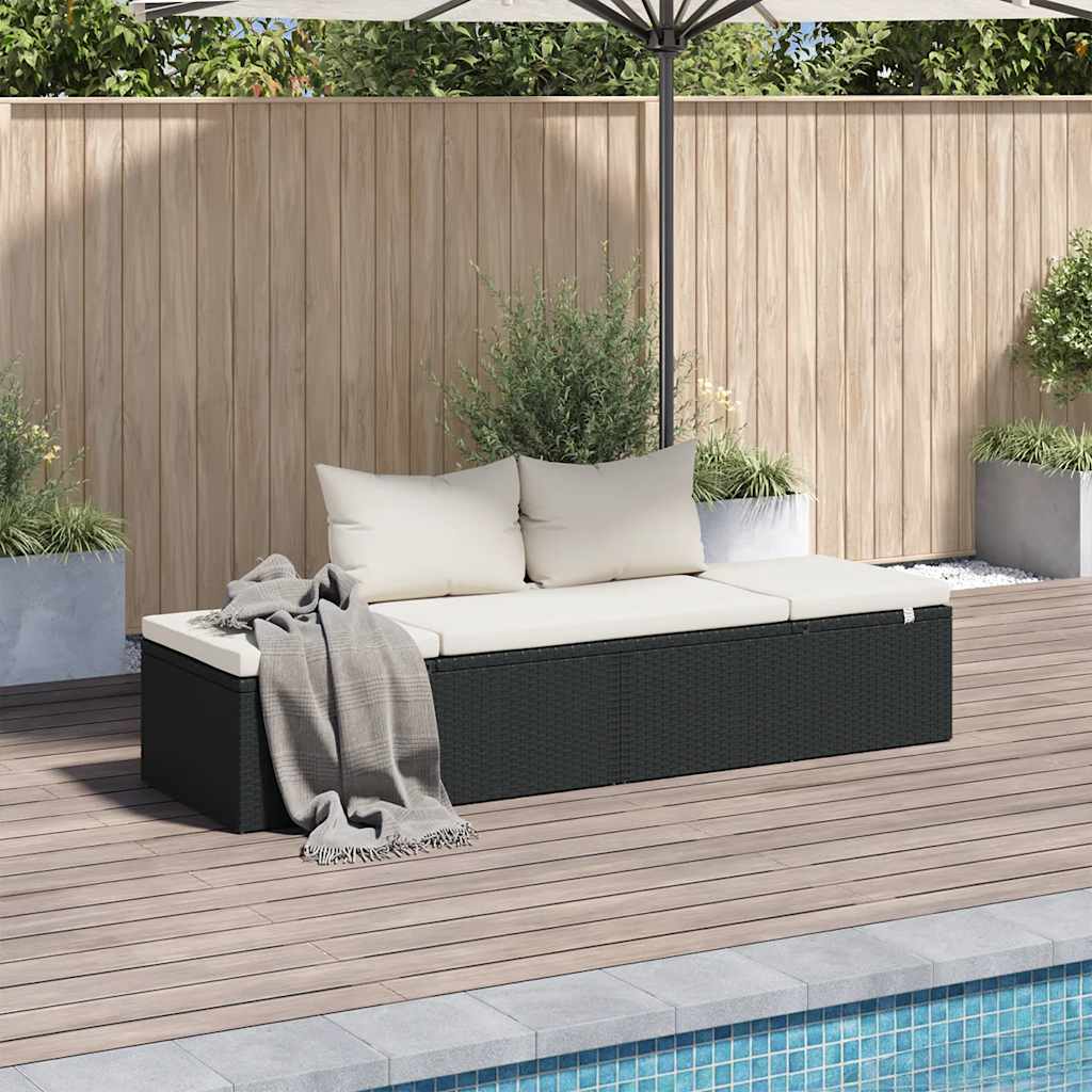 Lettino Da Giardino 195X60 Cm In Polyrattan