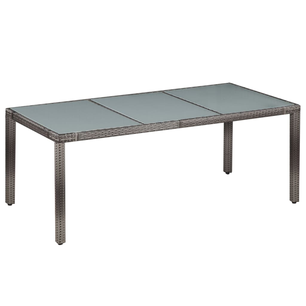 Set Mobili Da Pranzo Da Giardino 9Pz E Cuscini Polyrattan