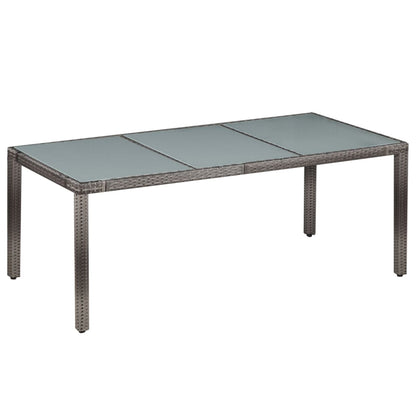 Set Mobili Da Pranzo Da Giardino 9Pz E Cuscini Polyrattan