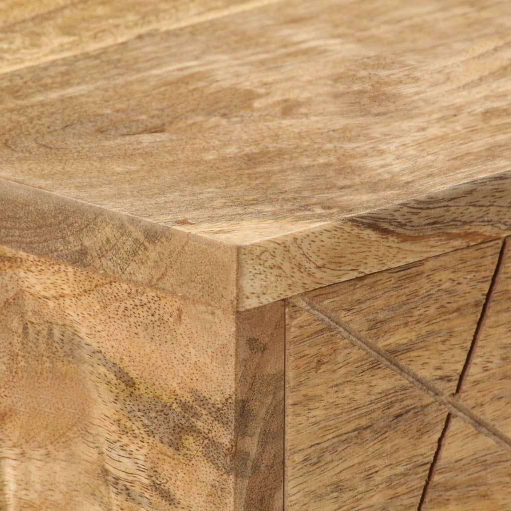 Scrivania Con Cassetti In Legno Massello Di Mango 110X50X76 Cm
