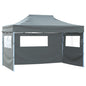 Tenda Pieghevole Pop-Up 4 Pareti Laterali 3X4,5 M Antracite