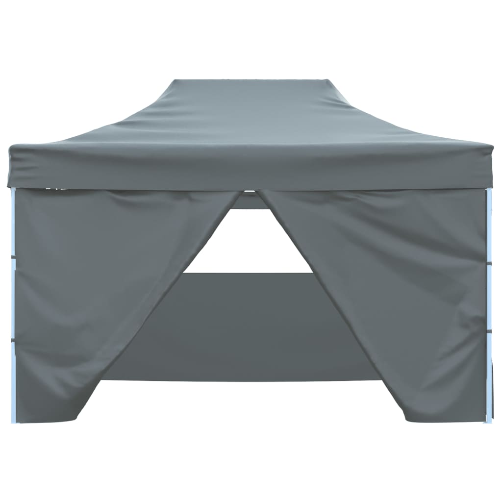 Tenda Pieghevole Pop-Up 4 Pareti Laterali 3X4,5 M Antracite