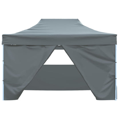 Tenda Pieghevole Pop-Up 4 Pareti Laterali 3X4,5 M Antracite