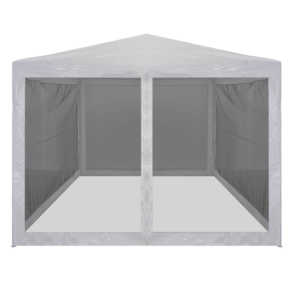 Tenda Per Feste Con 8 Pareti In Rete Bianco