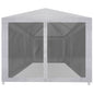 Tenda Per Feste Con 8 Pareti In Rete Bianco