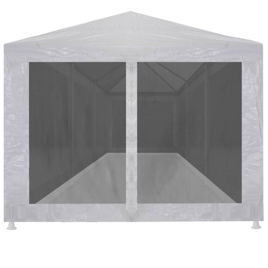 Tenda Per Feste Con 8 Pareti In Rete Bianco