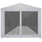 Tenda Per Feste Con 8 Pareti In Rete Bianco