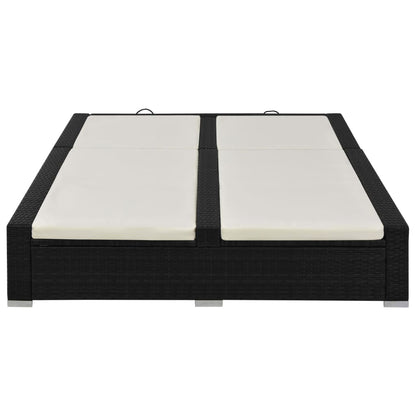 Lettino Prendisole Doppio In Polyrattan
