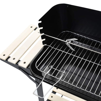 Barbecue Mobile A Carbonella Con Ruote
