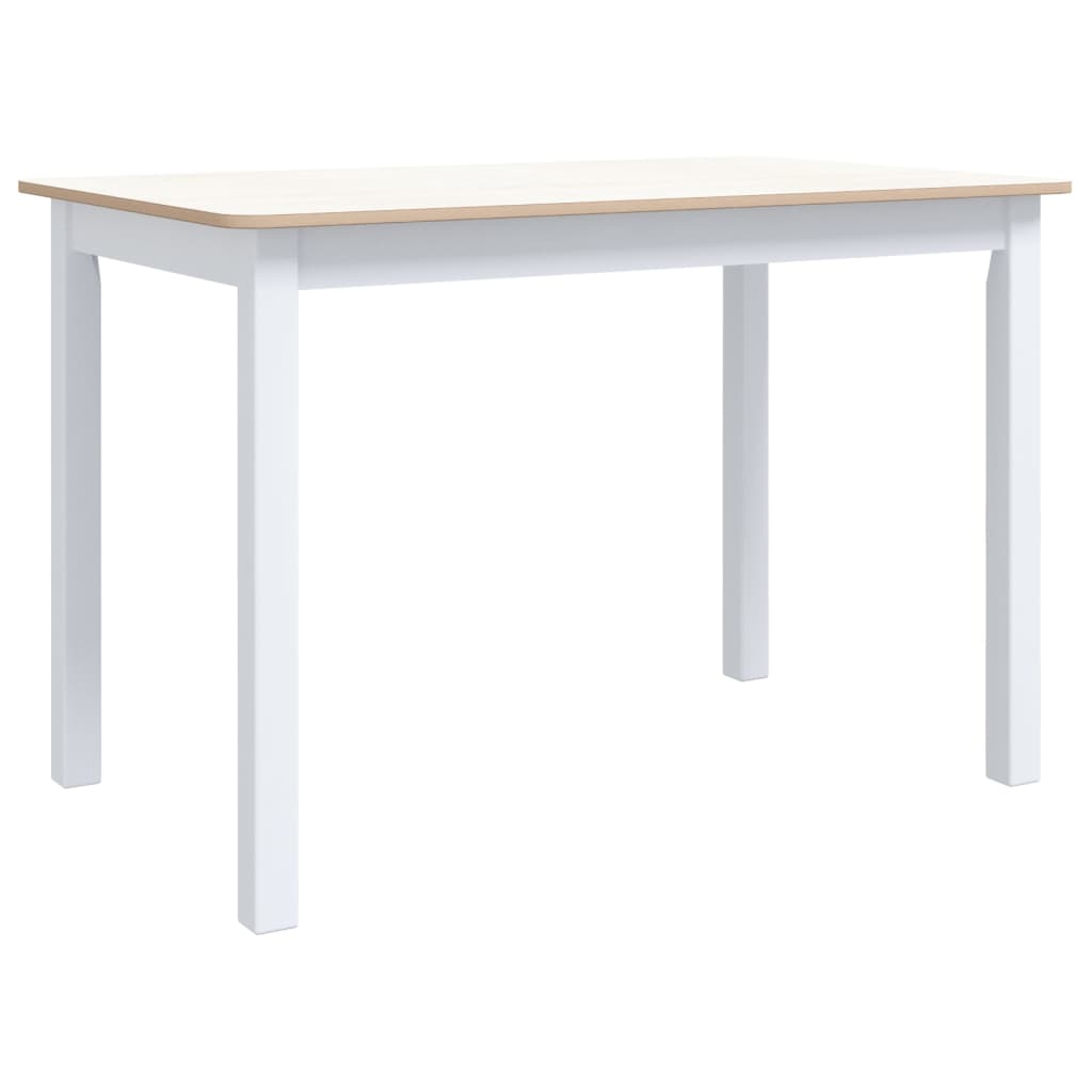 Tavolo Da Pranzo 114X71X75Cm Massello Di Hevea