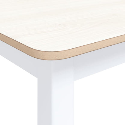 Tavolo Da Pranzo 114X71X75Cm Massello Di Hevea