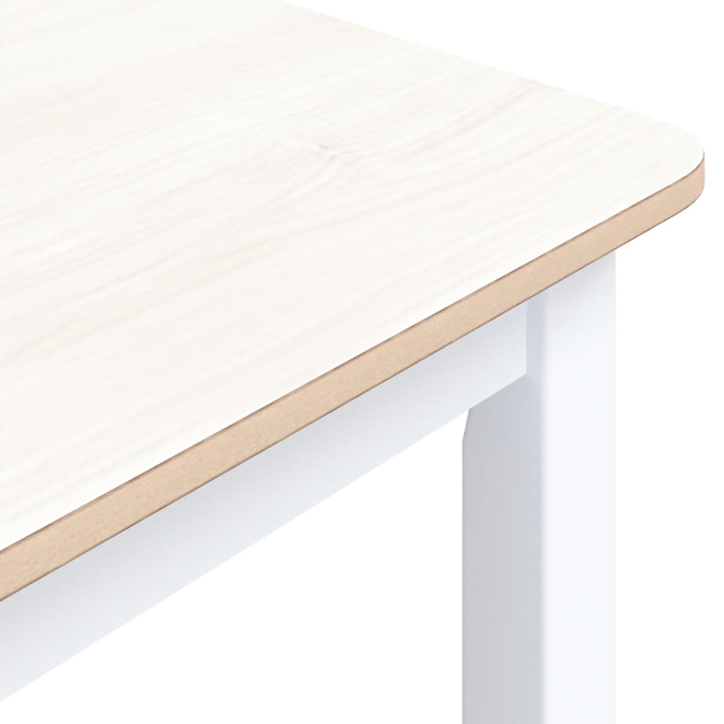 Tavolo Da Pranzo 114X71X75Cm Massello Di Hevea