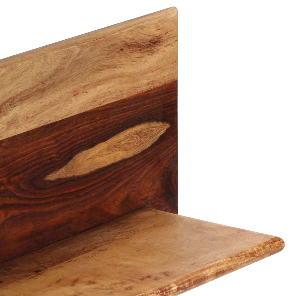 Mensole 2 Pz In Legno Massello Di Acacia
