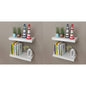 Mensole A Muro Bianche 2 Pz In Mdf Per Libri/Dvd Bianco