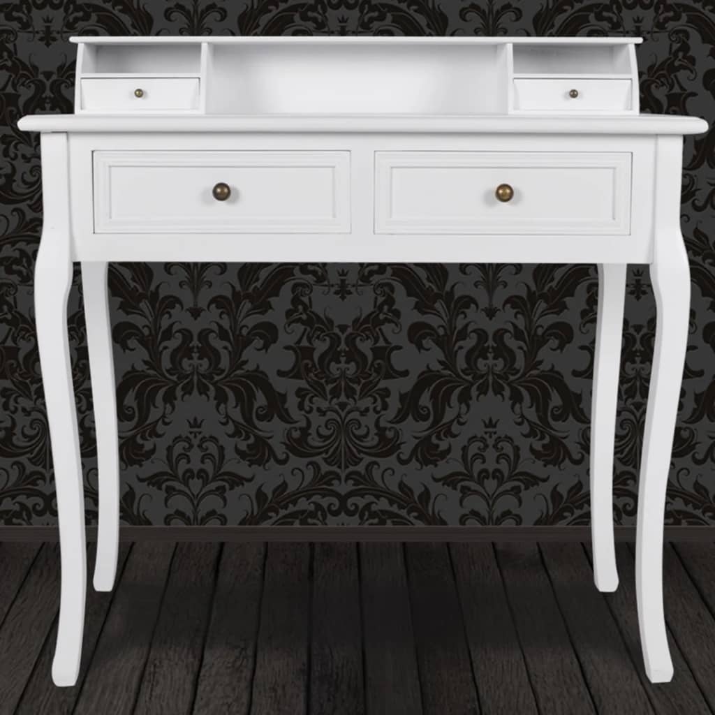 Tavolino Da Trucco Moderno Mobiletto Make Up Bianco