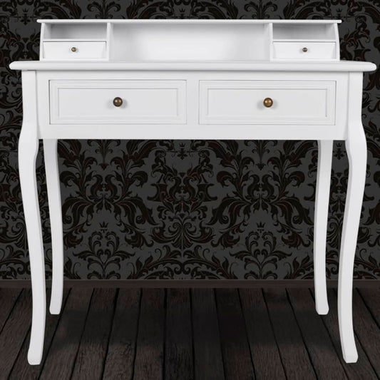 Tavolino Da Trucco Moderno Mobiletto Make Up Bianco