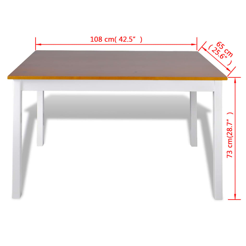 Set Da Pranzo 5 Pz E Bianco