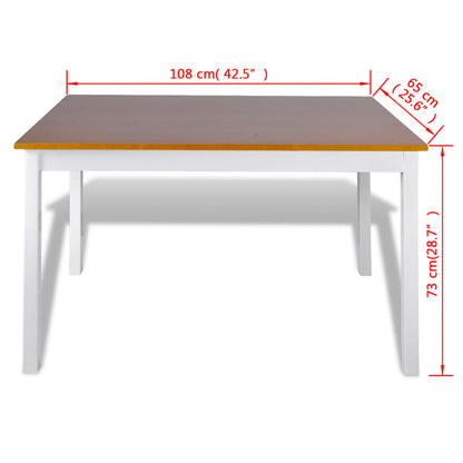 Set Da Pranzo 5 Pz E Bianco