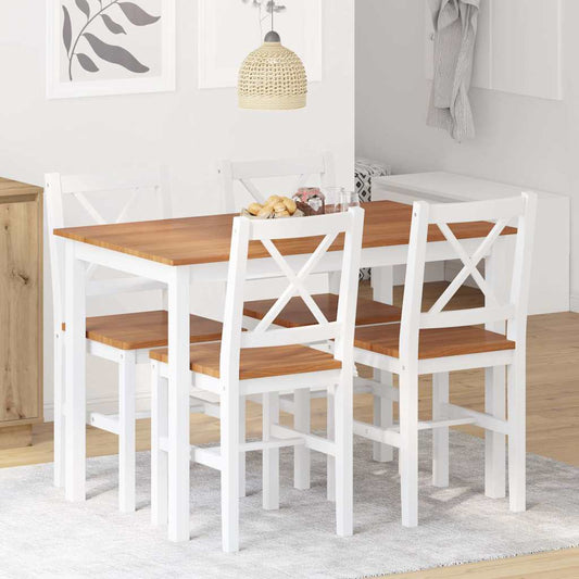Set Da Pranzo 5 Pz E Bianco