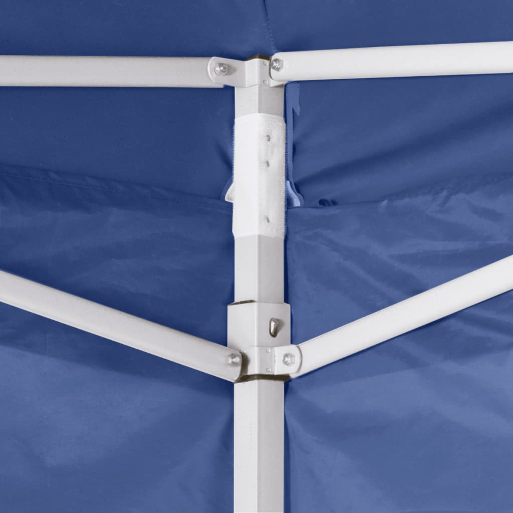 Tenda Pieghevole Blu 3 X 3 M Con 4 Pareti Blu