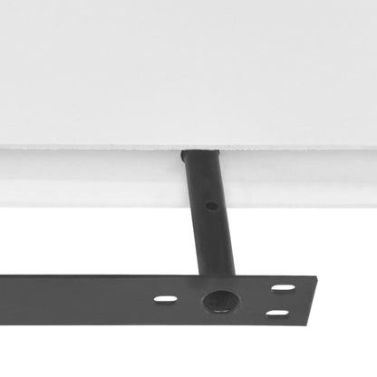 Mensole A Muro Bianche 2 Pz In Mdf Per Libri/Dvd Bianco