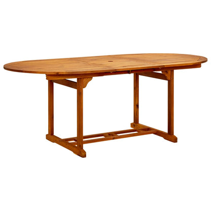 Tavolo Da Pranzo Per Esterni (160-240)X100X75Cm Massello Acacia