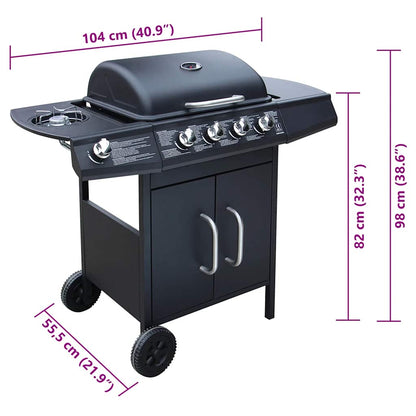 Barbecue E Griglia A Gas 4+1 Fornelli