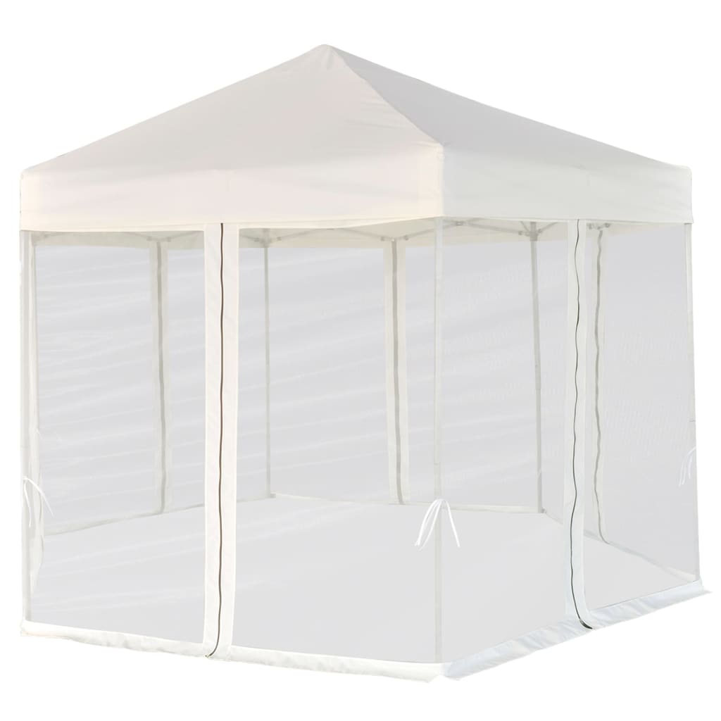 Gazebo Esagonale Pop-Up Con 6 Pareti 3,6X3,1 M