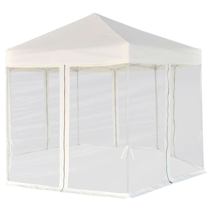 Gazebo Esagonale Pop-Up Con 6 Pareti 3,6X3,1 M