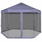 Gazebo Esagonale Pop-Up Con 6 Pareti 3,6X3,1 M