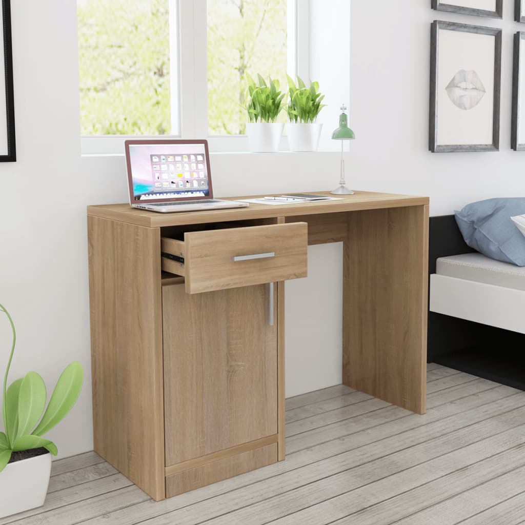 Scrivania Cassetto 100X40X73Cm Legno Multistrato
