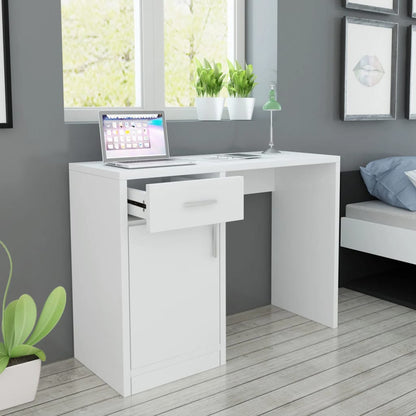 Scrivania Cassetto 100X40X73Cm Legno Multistrato