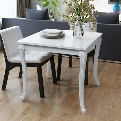 Tavolo Da Pranzo Bianco Lucido