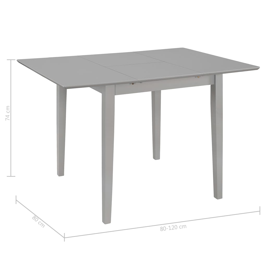 Tavolo Da Pranzo Estensibile (80-120)X80X74 Cm In Mdf