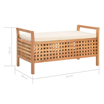 Cassapanca In Legno Massello Di Noce