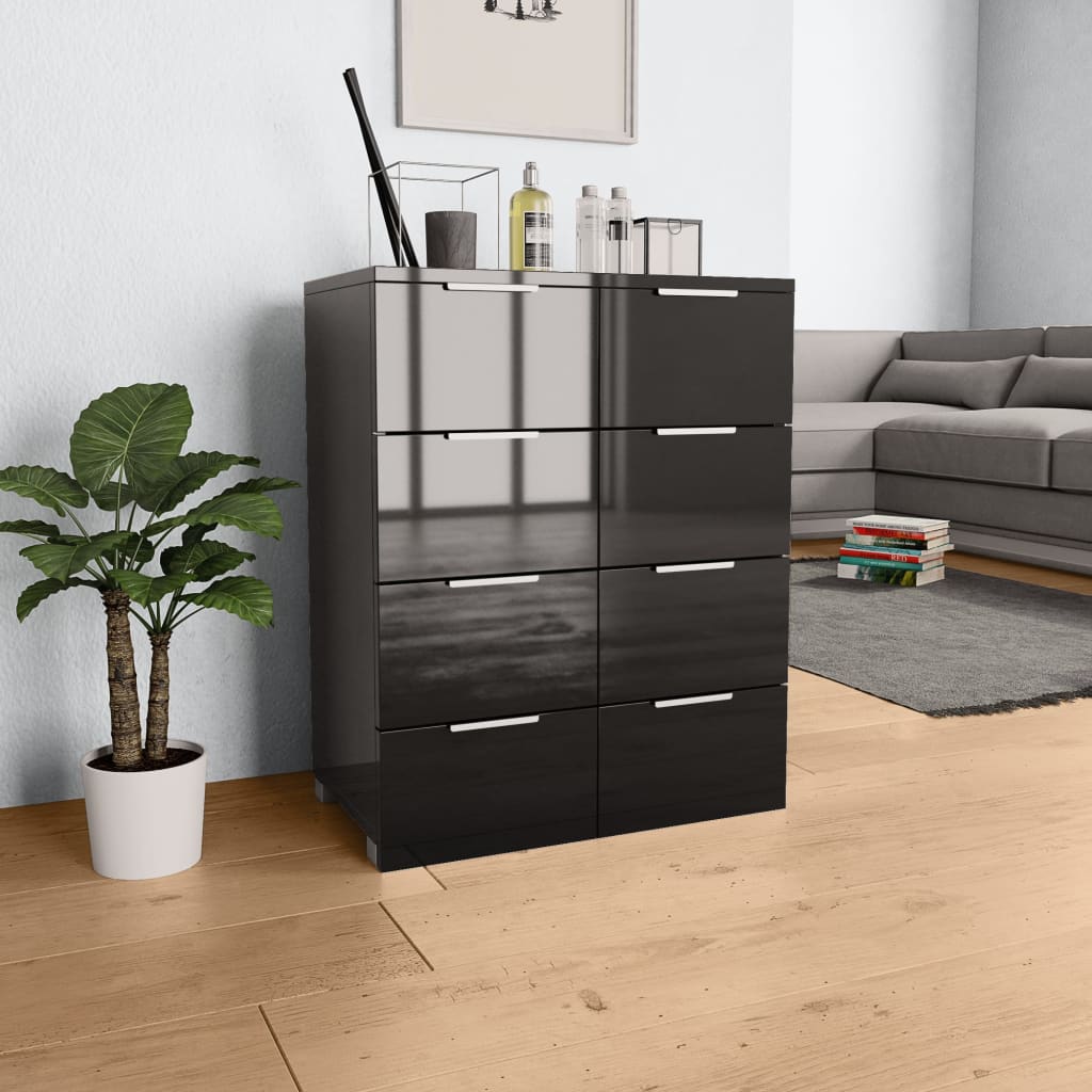 Credenza Lucido 60X35X80 Cm In Legno Multistrato