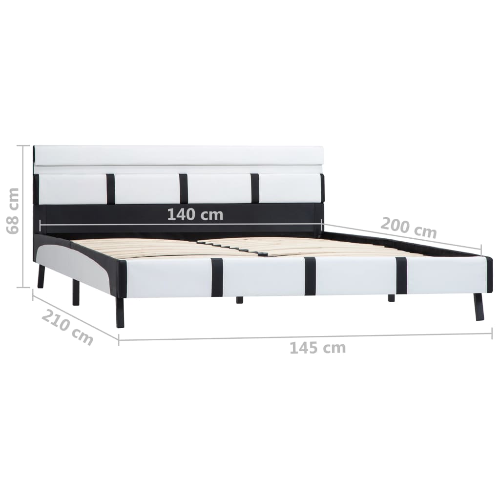Giroletto Con Led Senza Materasso Bianco Similpelle