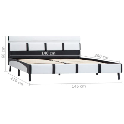 Giroletto Con Led Senza Materasso Bianco Similpelle