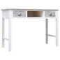Scrivania Grigia 110X45X76 Cm In Legno