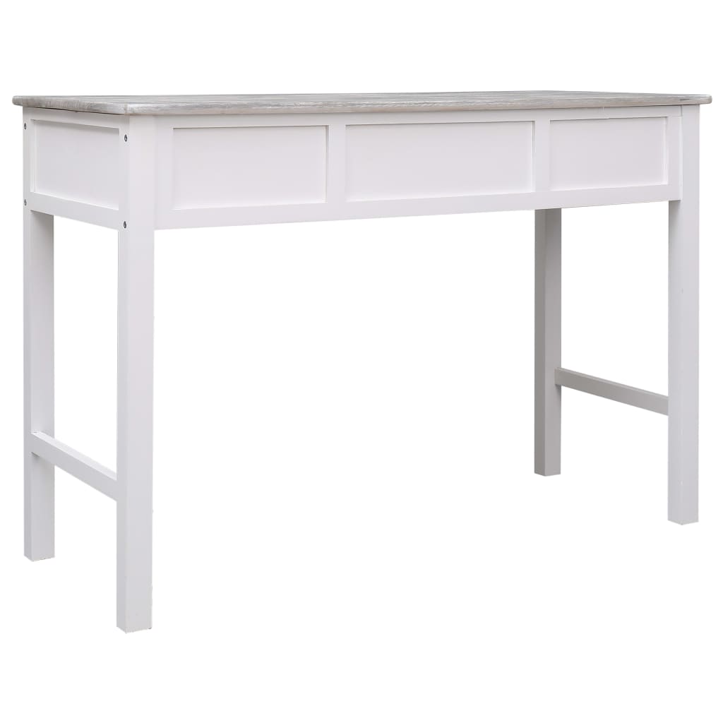 Scrivania Grigia 110X45X76 Cm In Legno