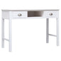 Scrivania Grigia 110X45X76 Cm In Legno