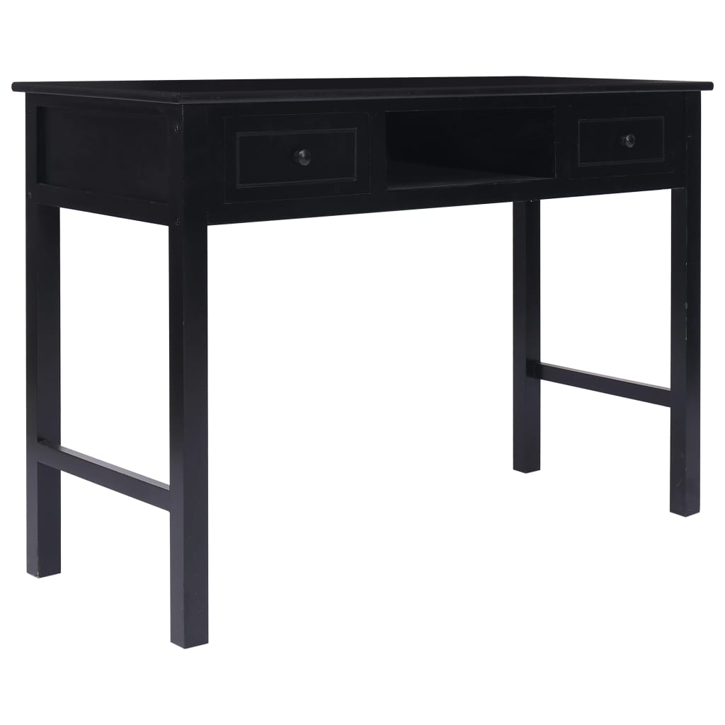 Scrivania Grigia 110X45X76 Cm In Legno
